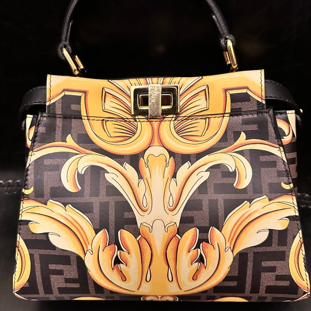 FENDI X VERSACE MINI PEEKABOO BAG